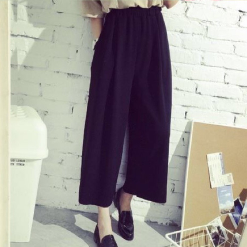 Gaucho pants with pockets
